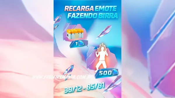 Recarga Free Fire: ganhe Emote Fazendo Birra ao comprar diamantes em 30 de dezembro (2023)