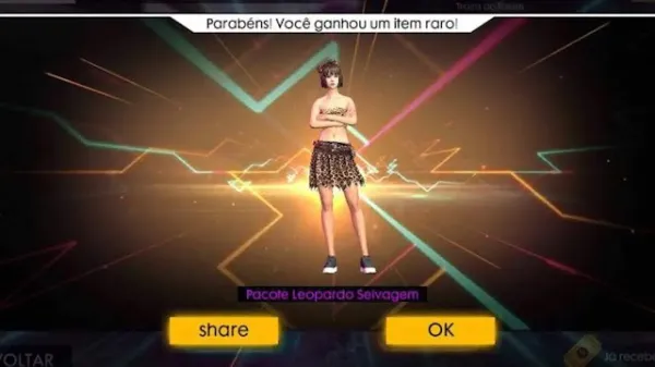 Reclamações sobre Pacote Leopardo Selvagem em Free Fire: Apenas a Saia Entregue