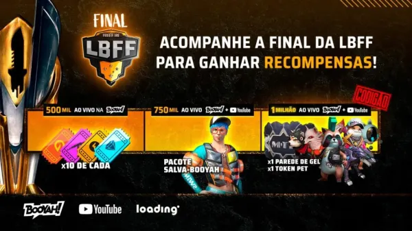 Notícia Free Fire: Recompensas da LBFF 2021: final da 4ª temporada tem "Códigão", 1 milhão de diamantes e mais