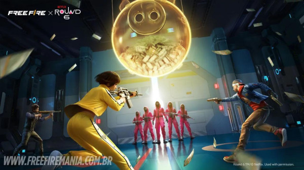 Round 6 chega ao Free Fire com eventos e skins exclusivas