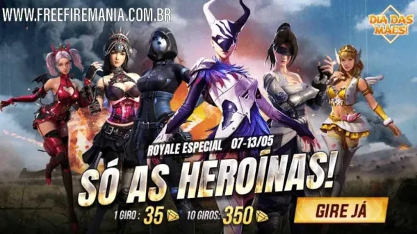 Royale Especial no Free Fire: Só as Heroínas