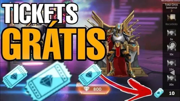 Garena Disponibiliza 10 Tickets de Diamante Grátis no Free Fire Durante a Grande Final