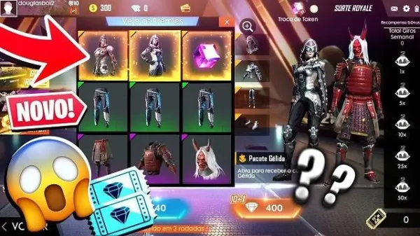 Samurai Zumbificado no Diamante Royale da China do Free Fire