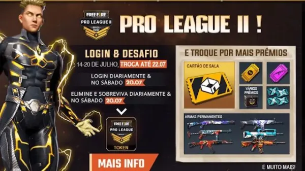 Notícia Free Fire: Semana da Pro League II em Free Fire: Prêmios e Desafios Imperdíveis