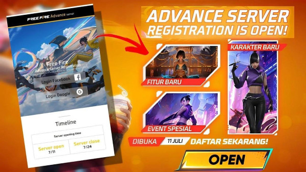 Servidor Avançado Free Fire: Inscreva-se e Baixe o APK Advanced em Julho (2025)