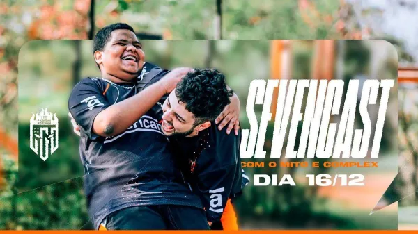 Notícia Free Fire: Sevencast apresenta último episódio do ano com Mito e Complex, jogadores da Dollars