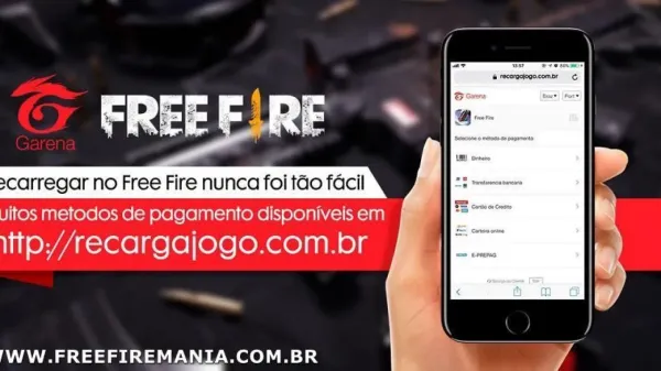 Free Fire Game Recharge site is down and does not load the page
