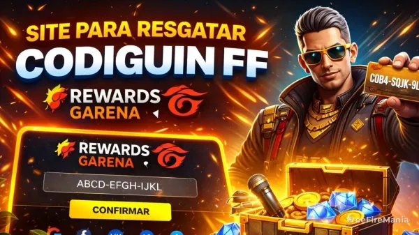 Site para Resgatar Codiguin Free Fire (Rewards Garena)