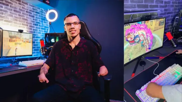 Streamer de Free Fire que escondeu deficiência: “Queria ser famoso por ser eu mesmo”