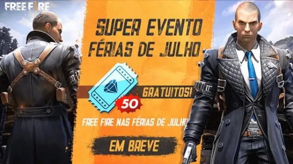 Notícia Free Fire: Super Evento Férias de Julho: Como Ganhar 50 Tickets Grátis no Free Fire