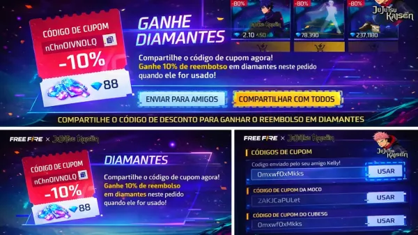 Supermercado Turbo do Free Fire ensina como pagar menos com cupons