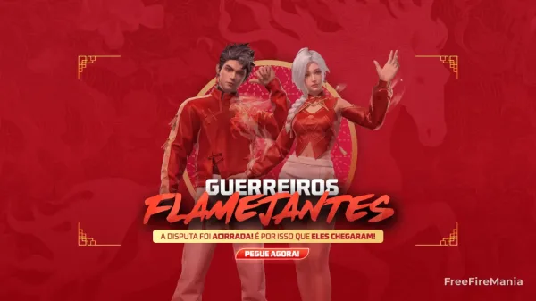 Notícia Free Fire: Free Fire libera Supermercado Turbo com skins flamejantes