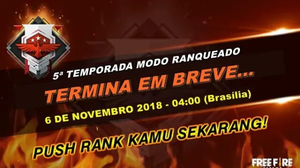 Notícia Free Fire: Temporada 5 da Ranqueada em Free Fire: Últimas Horas para Mudança de Patente