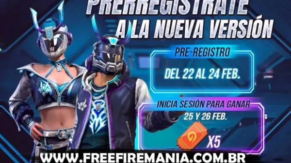 Notícia Free Fire: Tickets da Incubadora Grátis na Pré Atualização do Free Fire