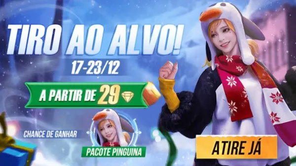 Tiro ao Alvo no Free Fire: Nova Skin da Pinguina Está Disponível