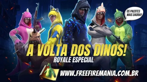 Notícia Free Fire: Todos os Dinos do Free Fire estão de volta, veja como conseguir