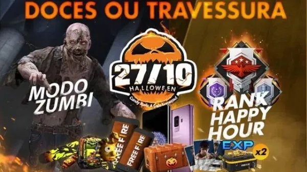 Notícia Free Fire: Todos os Prêmios do Evento de Halloween no Free Fire: Confira Aqui!