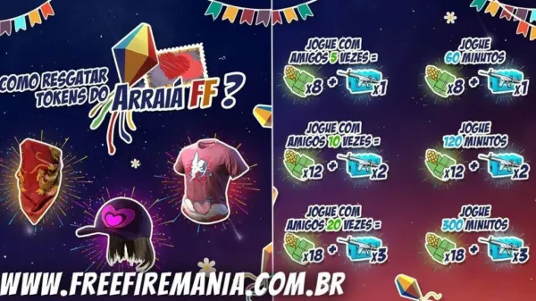 Como coletar Tokens de Pamonha no Free Fire