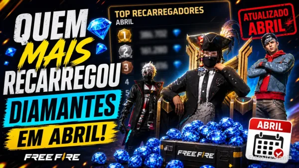 Quem foi o jogador com o ID mais gemado do Free Fire em Abril 2026? Veja o Top 100