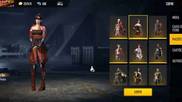 Top 5 itens de skins e pacotes reciclados do Free Fire