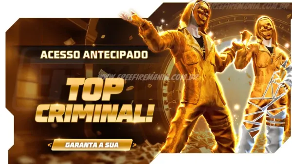 Free Fire: Como Conseguir Top Criminal Dourada no Torre de Tokens?