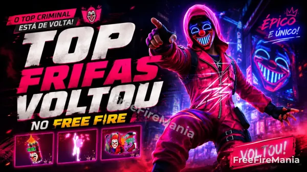 Top Criminal volta ao Free Fire com o Top Frifas na Virada Suprema