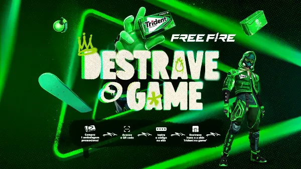Notícia Free Fire: Trident e Free Fire lançam campanha exclusiva “Destrave o Game” com itens inéditos no jogo