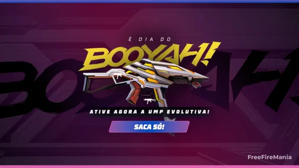 Escolha Royale do Free Fire Retorna UMP - Dia do Booyah como prêmio principal
