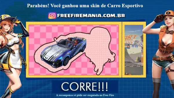 Notícia Free Fire: Código de Recompensa para a Skin do Carro Esportivo em Free Fire
