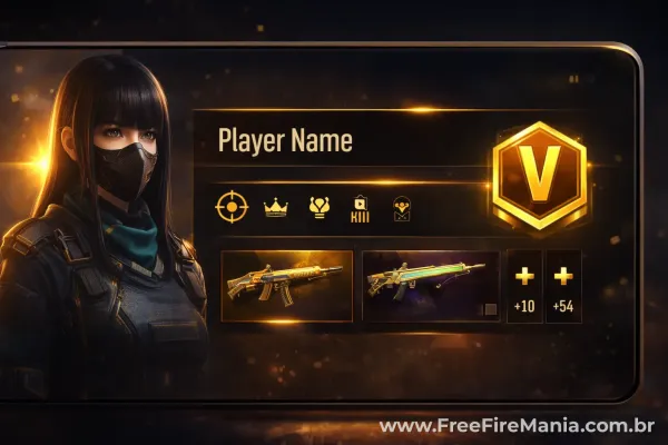 Verificado no Free Fire: o que é, como conseguir e copiar o Ⓥ em 2026