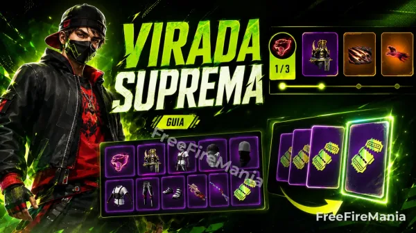 Virada Suprema Free Fire: guia completo do evento