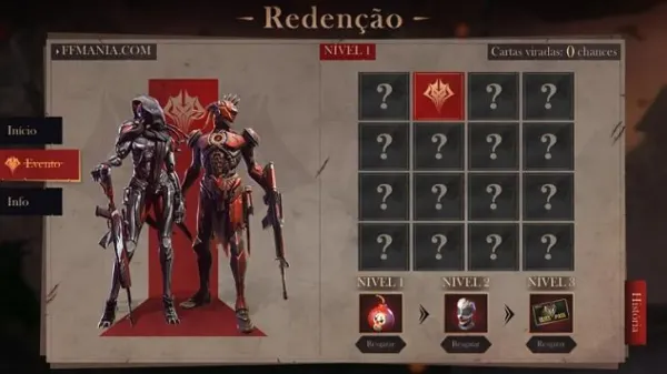 Notícia Free Fire: Web Evento Redenção: Como Aumentar suas Chances de Ganhar Itens no Free Fire
