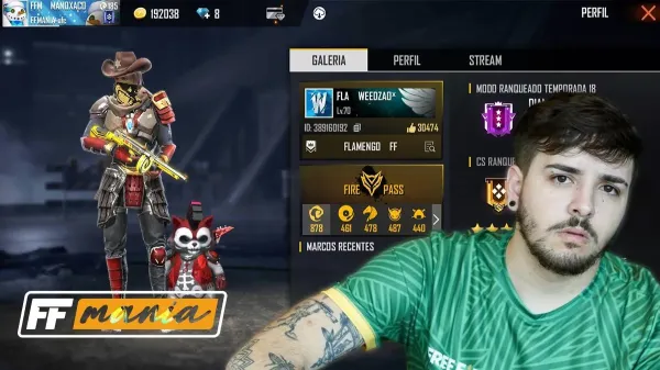 Notícia Free Fire: Weedzão: ID Free Fire, nome real, redes sociais, estatísticas e muito mais