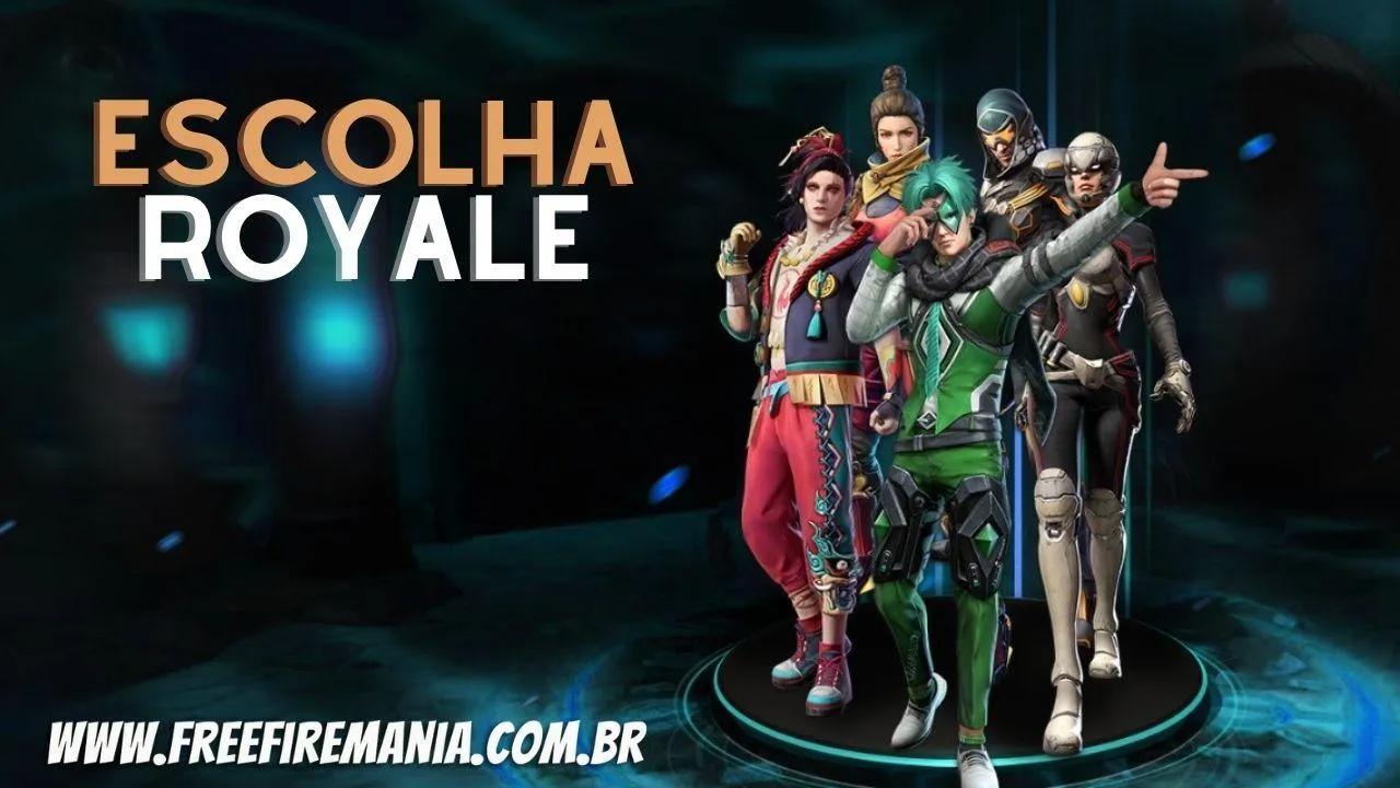 9 pacotes estarão disponível neste sábado no Free Fire, confira os itens do Escolha Royale