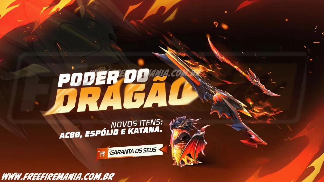 Free Fire: como conseguir AC80 - Dragão Rubro no Token Royale