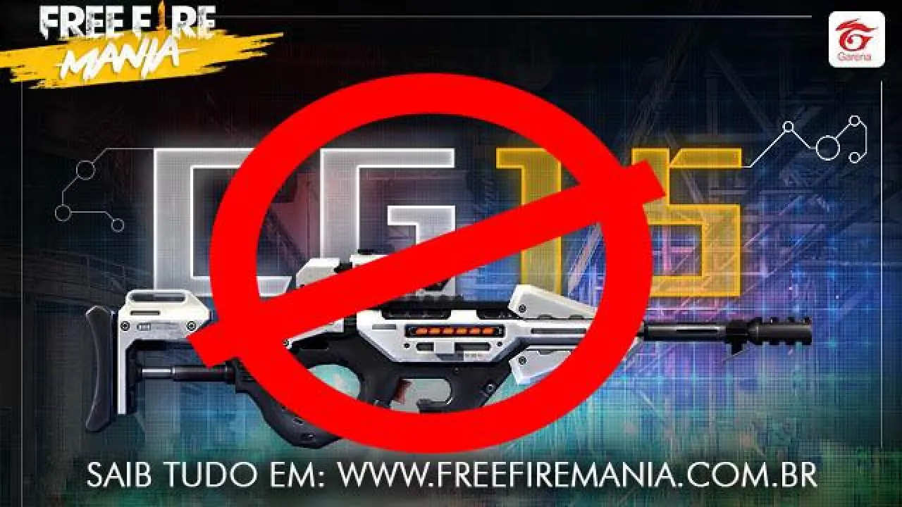 Remoção da Arma CG-15 do Modo Ranqueado em Free Fire