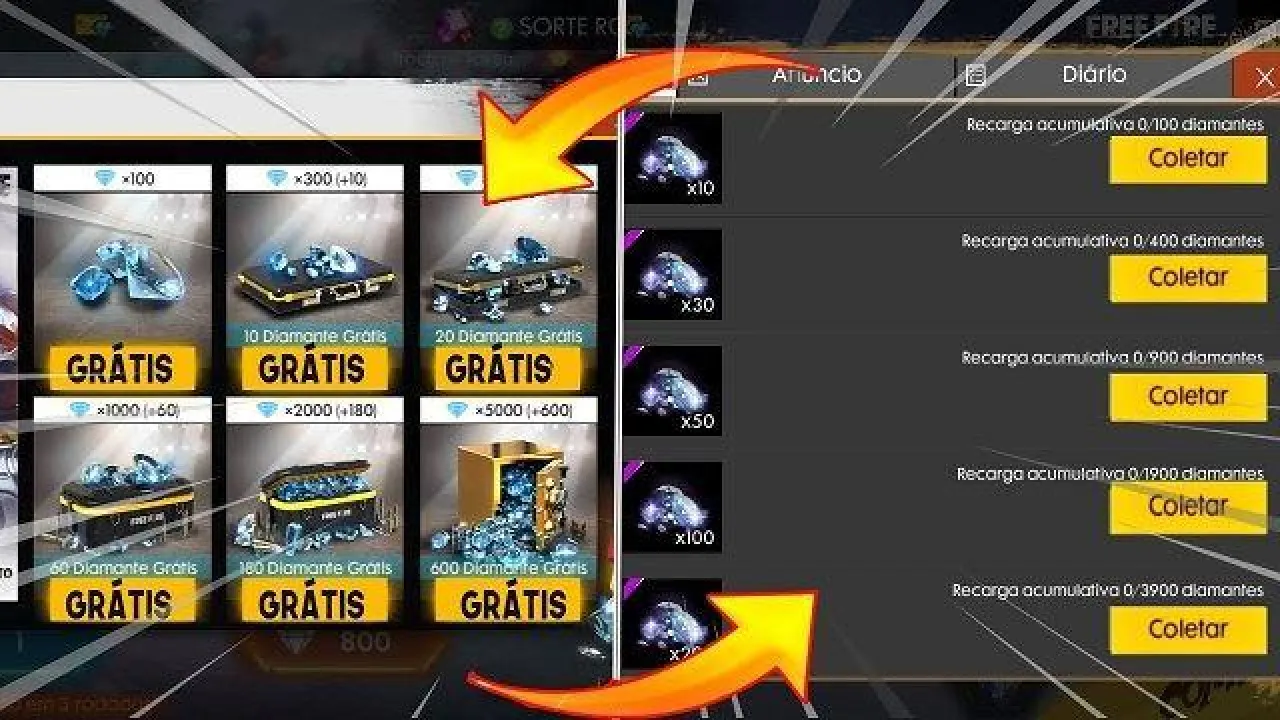 Promoção de Recarga de Diamantes Com a Chegada do Passe de Elite 15 em Free Fire