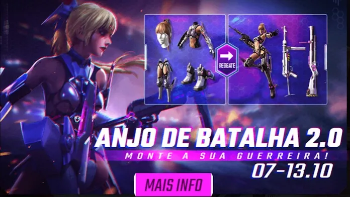 Anjo de Batalha 2.0 Chega ao Free Fire com Novidades
