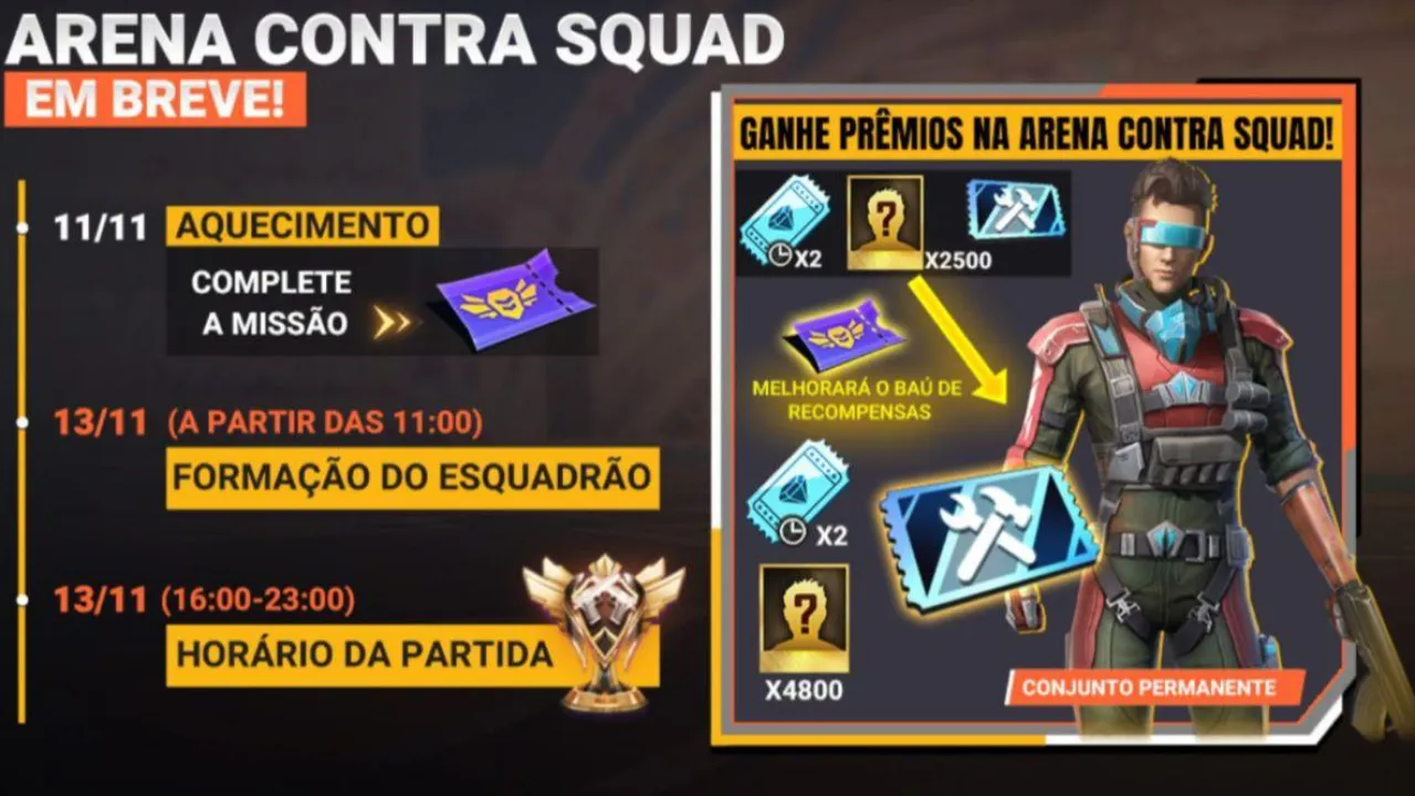 Arena Contra Squad: Torneio que da oportunidade de se tornar profissional está de volta ao Free Fire