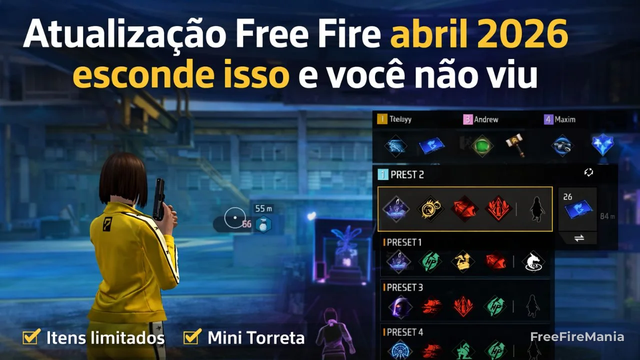 Atualização Free Fire abril 2026 esconde isso e você não viu