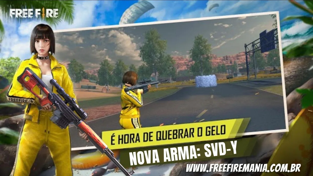 Atualização Free Fire Janeiro 2022: SVD-Y terá maior penetração a paredes de gelo
