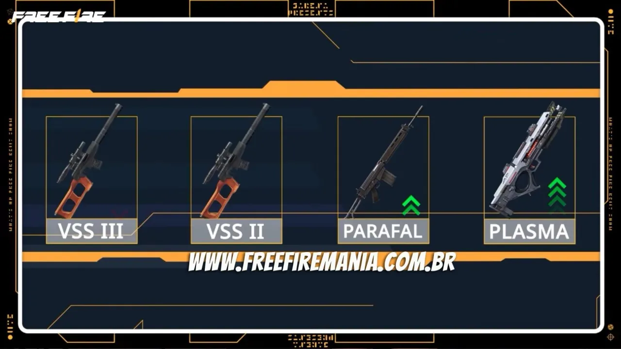 Atualização Free Fire setembro 2022: Parafal, FAMAS, Plasma e M24 recebem buff (melhoria)