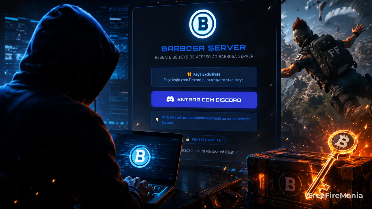 Barbosa Server: testes de key do Free Fire 2018 assustam