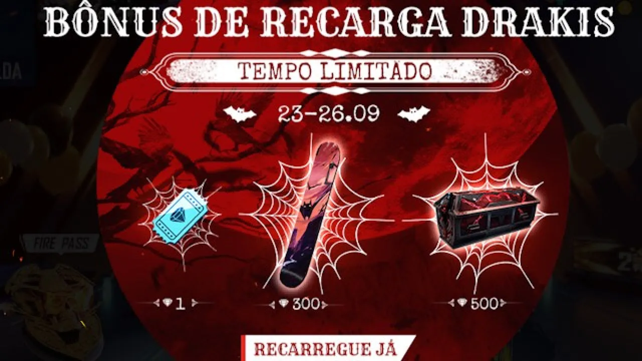 Bônus de Recarga Drakis no Free Fire: Conheça os Benefícios da Nova Atualização