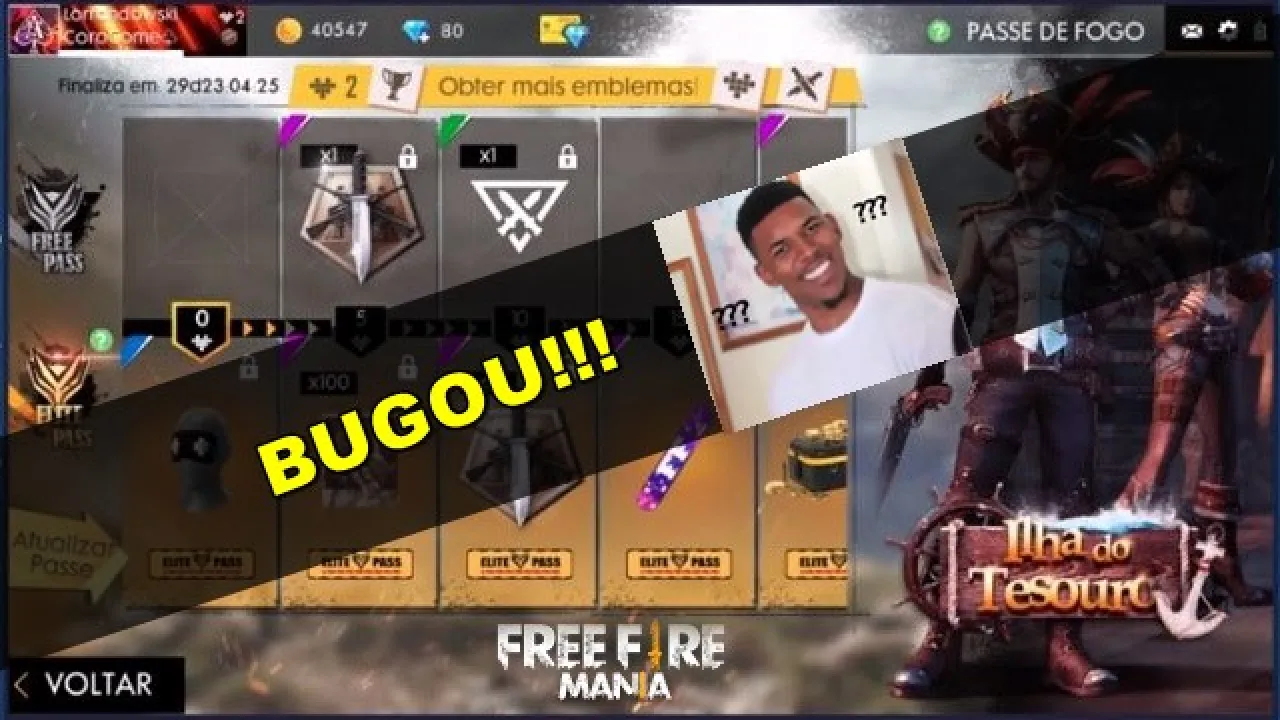 Bug no Passe de Elite 6: Desordem 8 Bits em Free Fire - Como Resolver?