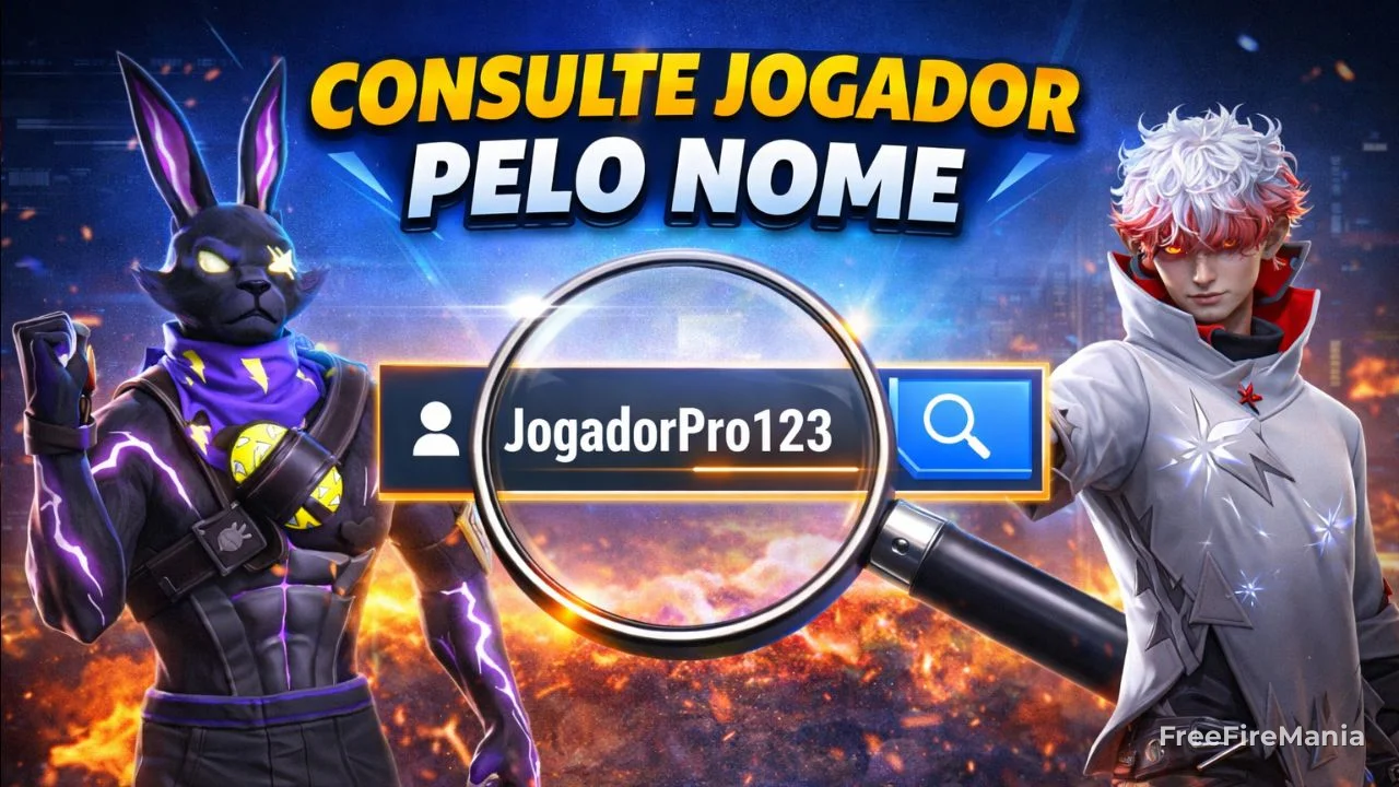 Pesquisar jogador pelo nome no Free Fire