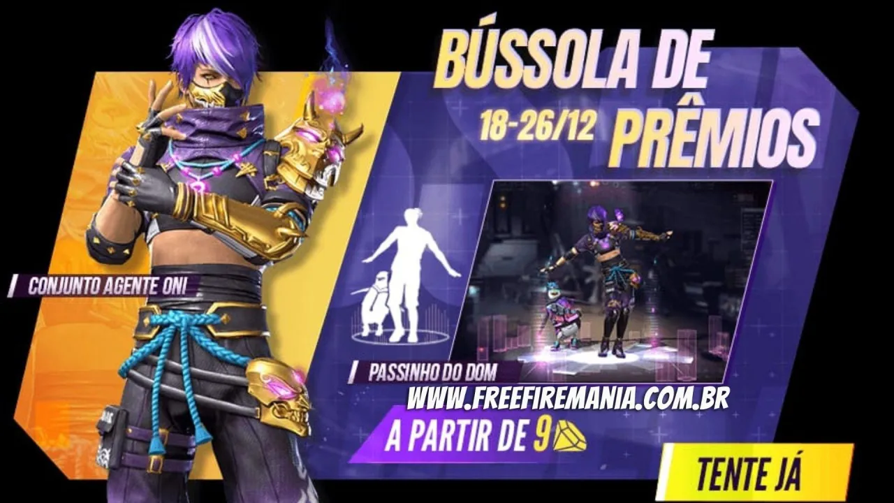 Bússola de Prêmios FF: Conjunto Agente Oni e Passinho do Dom são as atrações; saiba tudo