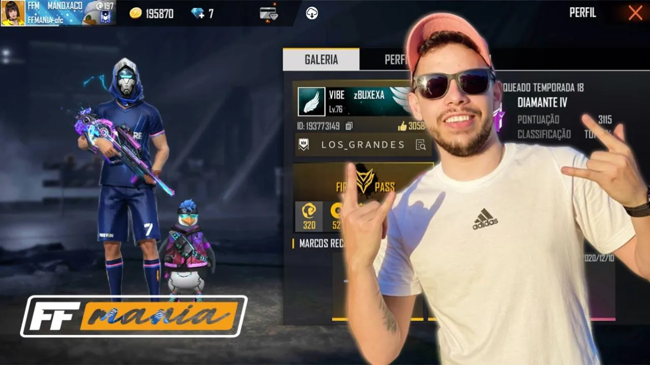 BUXEXA: ID Free Fire, nome real, redes sociais, estatísticas e muito mais