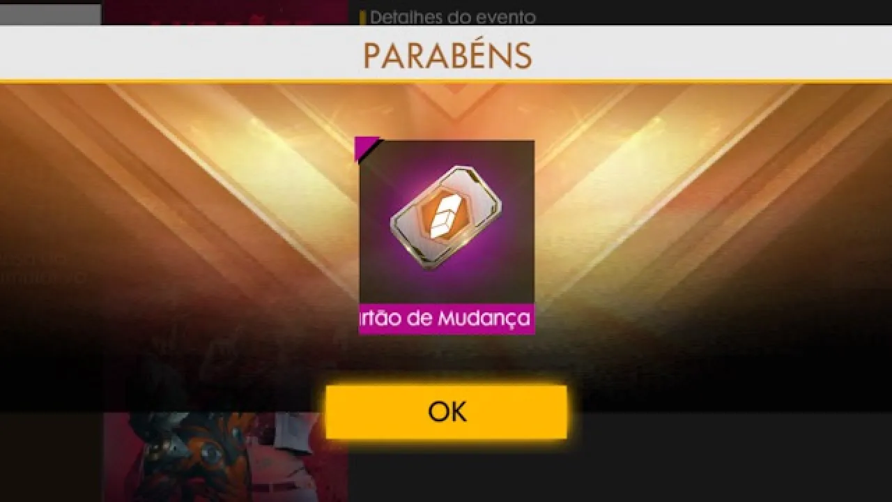 Cartão de Mudança de Nick GRÁTIS disponível no Free Fire