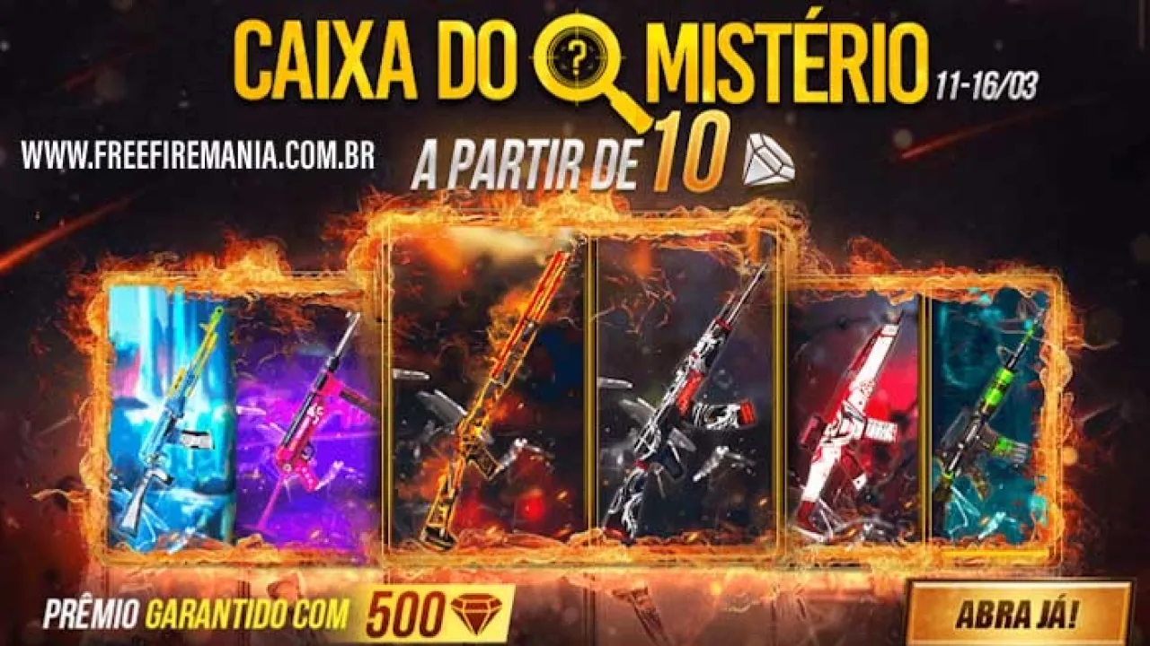 Caixa do Mistério disponível no Free Fire